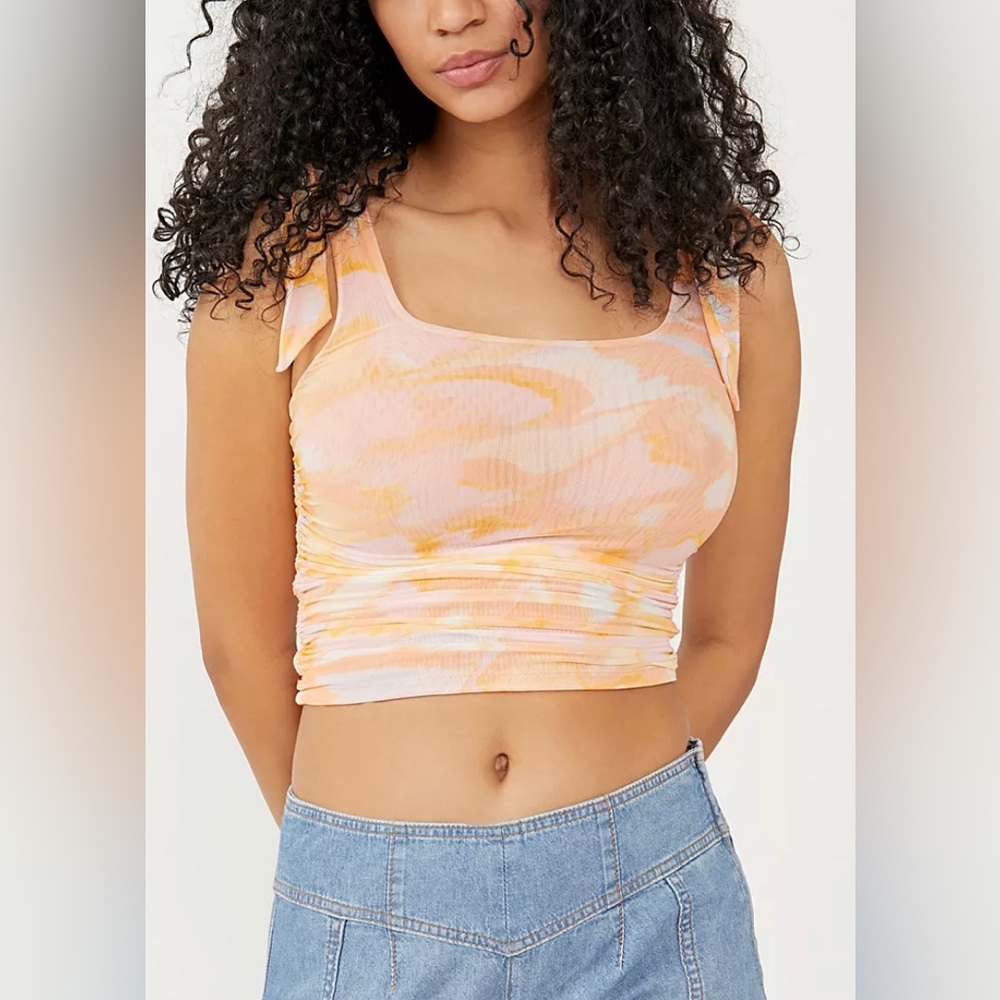 Free People Avenue Tank Top with Tie Detail, sz M